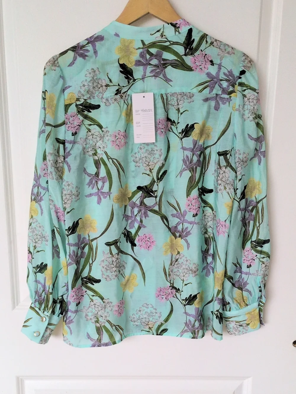 Tahari ASL Light Mint Floral Button-Front Sample Set Size 6